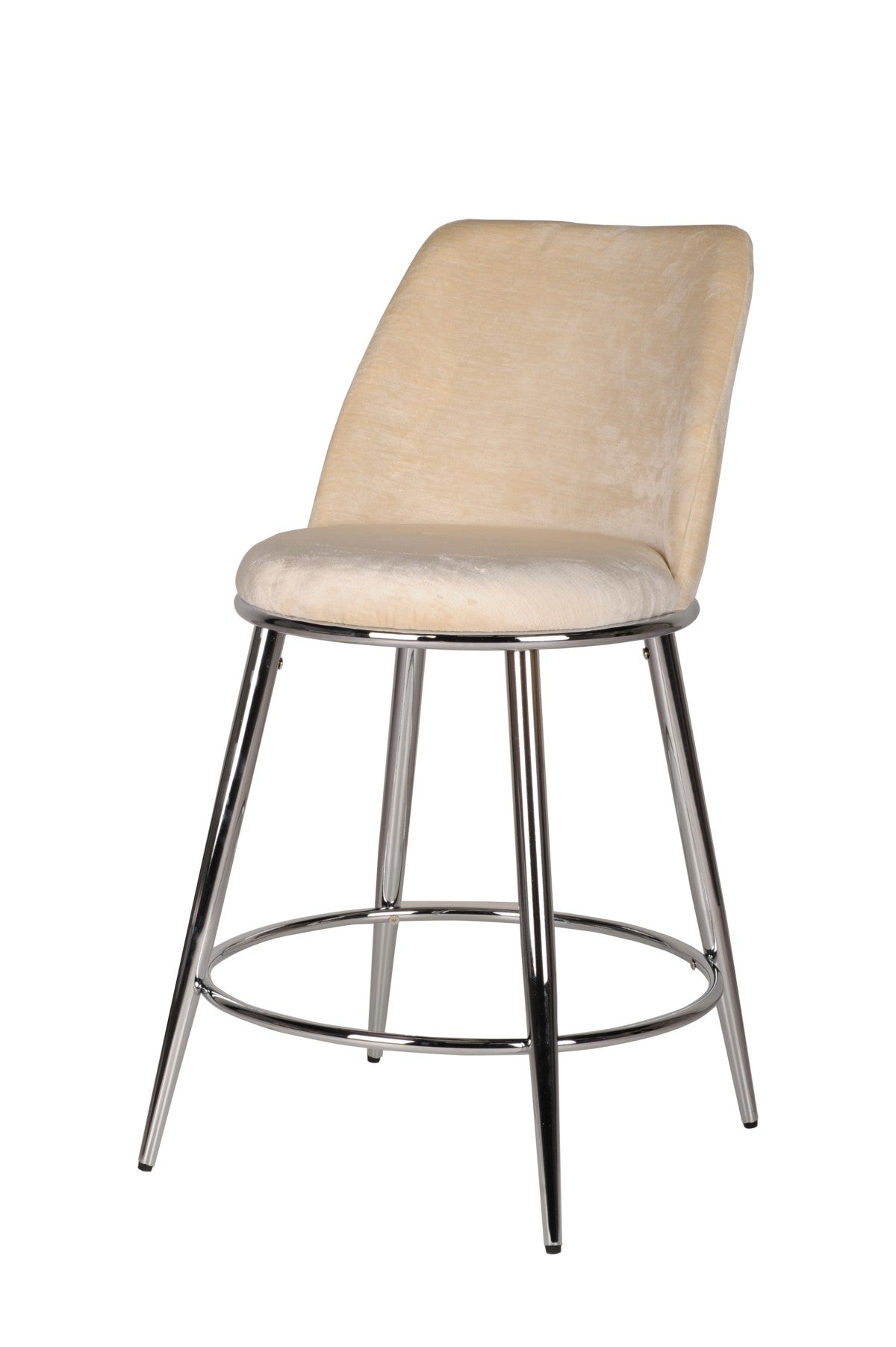 Curved Counter Stool, Set of 2 – Beige