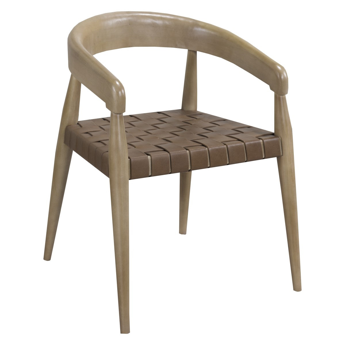 Curved Solid Wood Dining Chair – Oak