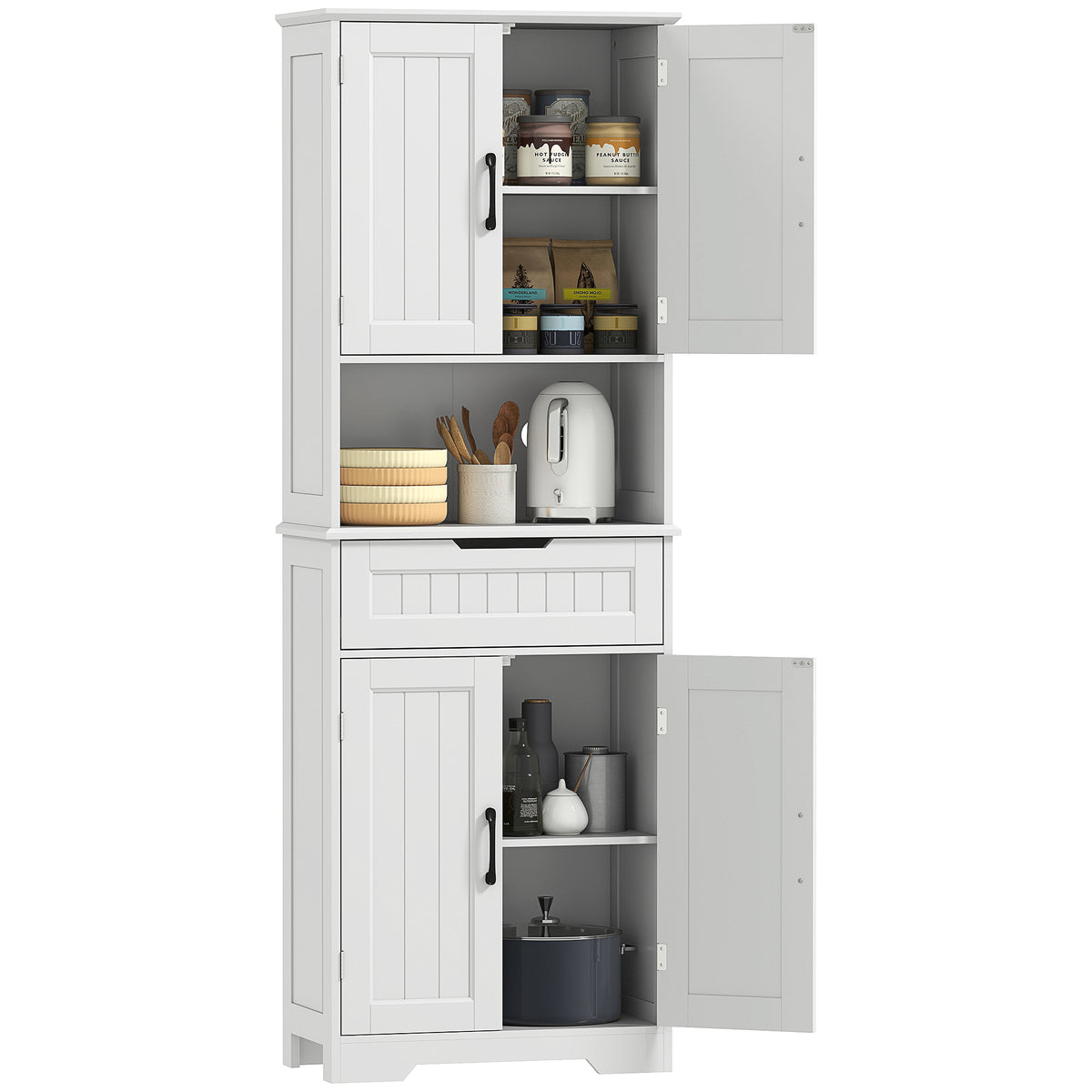 Kitchen Buffet with Hutch – 24"W x 68"H
