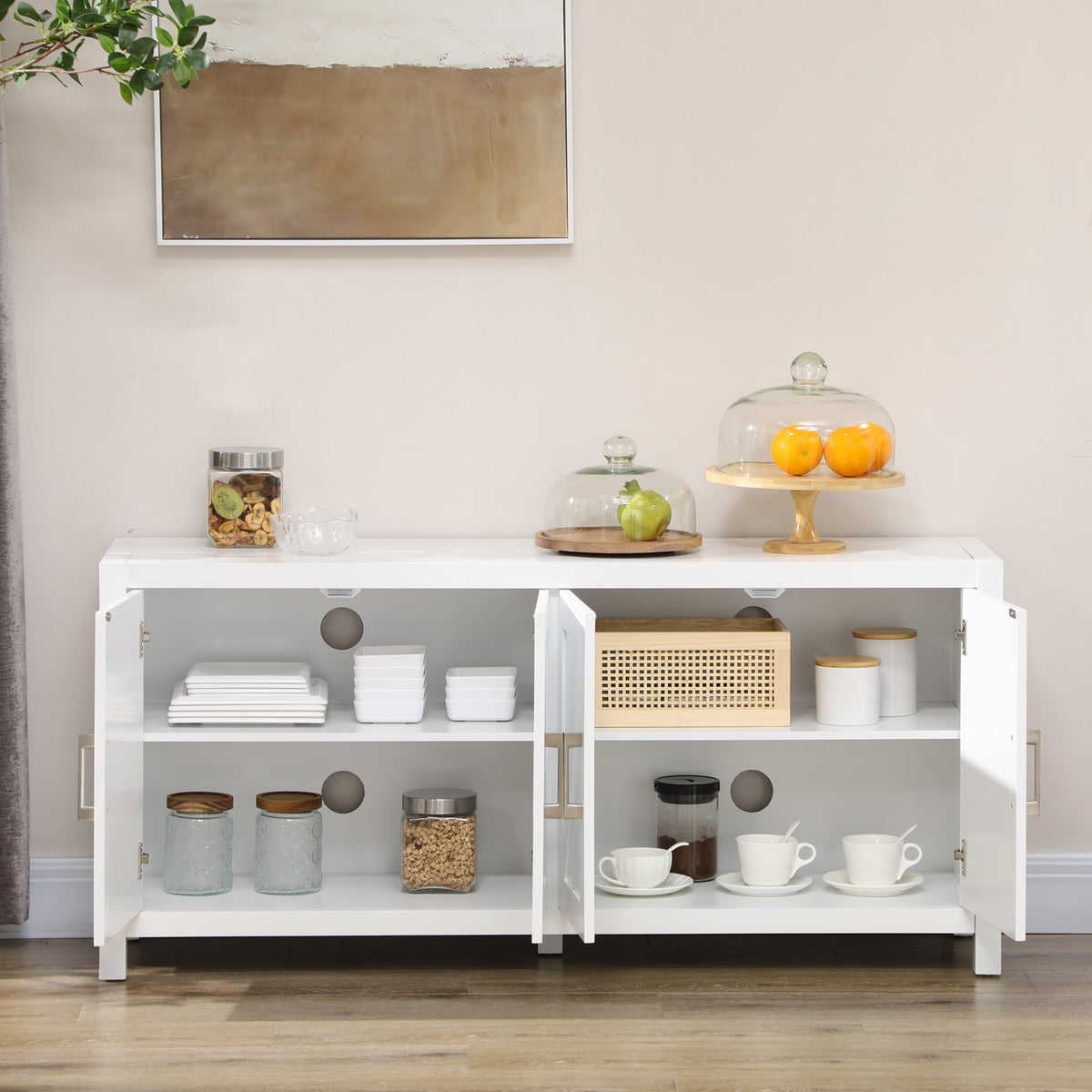51" Sideboard Buffet with Barn Doors