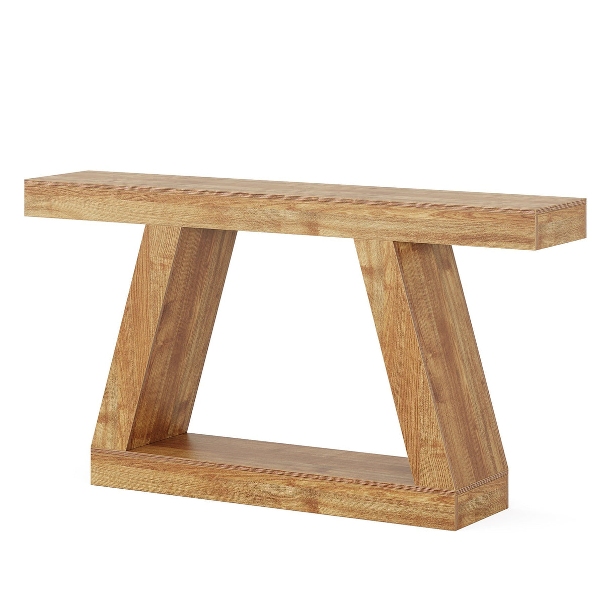 55" Console Table, Farmhouse EntryWay Sofa Table with Storage