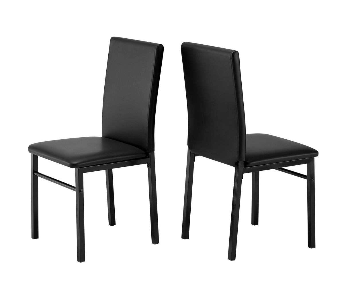Faux Marble 5-Piece Dinette Set – Black Steel Frame