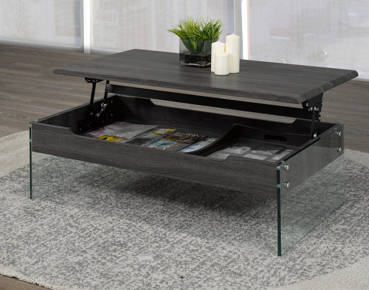 Glass Coffee Table – Grey (Style 2)