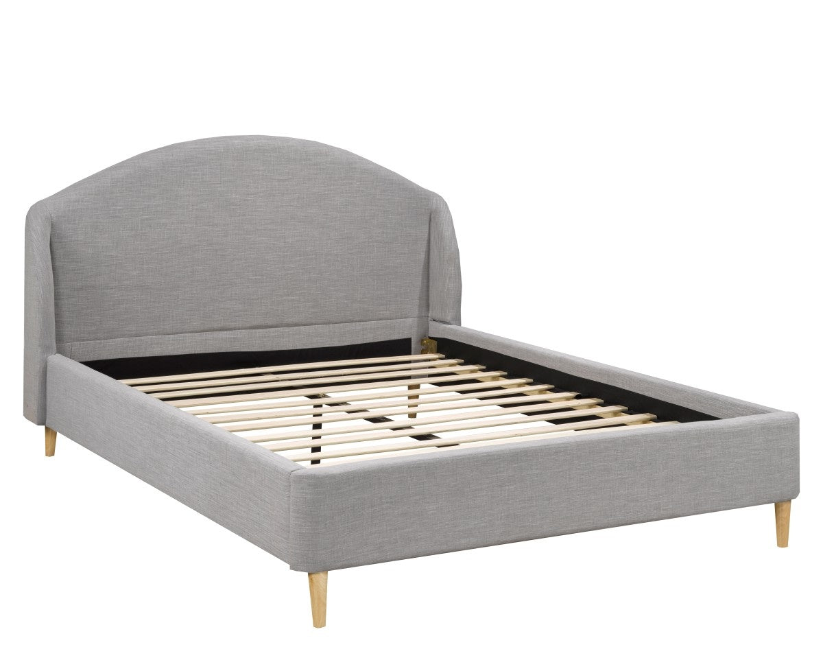 Curved Platform Bed – Grey