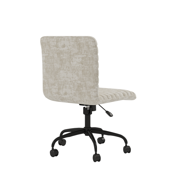 Otto Ergonomic Beige Fabric Office Chair with Adjustable Height and Smooth Swivel