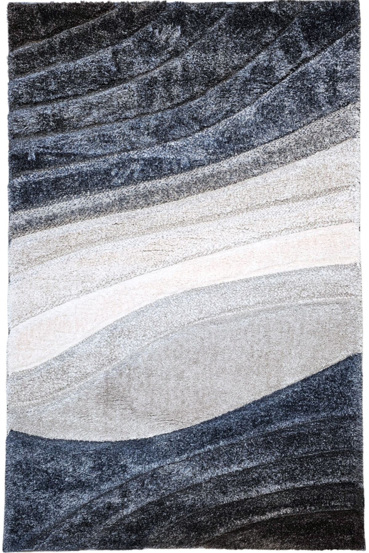 Dark Parlement Grey Plush Soft Area Rug