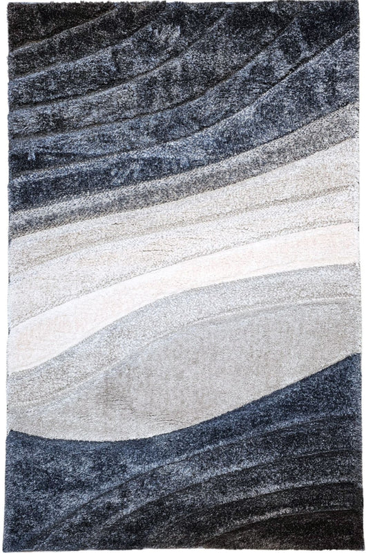 Dark Parlement Grey Plush Soft Area Rug