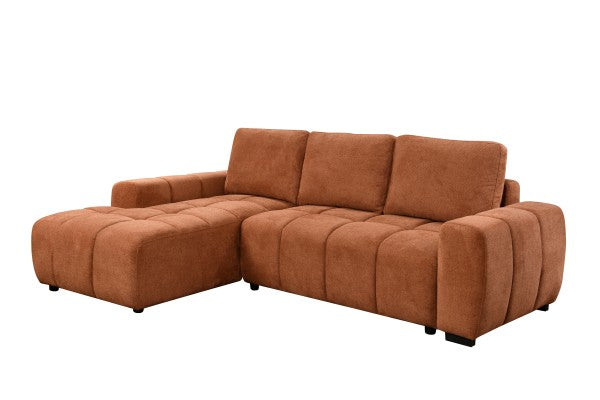 LHF Luxury Multifunctional Sectional Sleeper in Burnt Orange