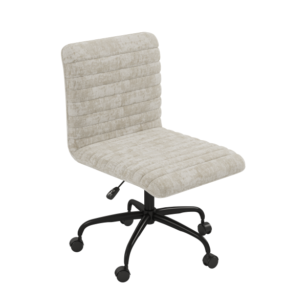Otto Ergonomic Beige Fabric Office Chair with Adjustable Height and Smooth Swivel