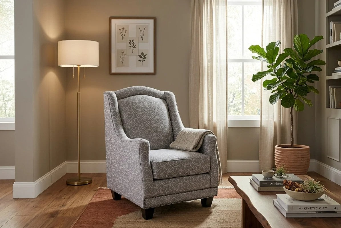 3400 Custom Accent Chair in a living room