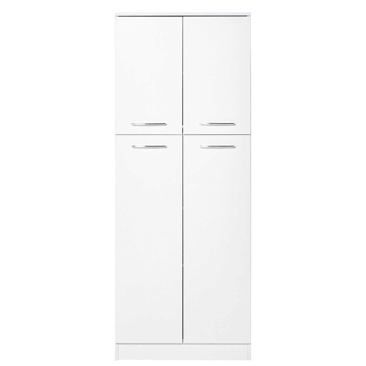 HOMCOM Pantry Cabinet White 61" Tall Freestanding