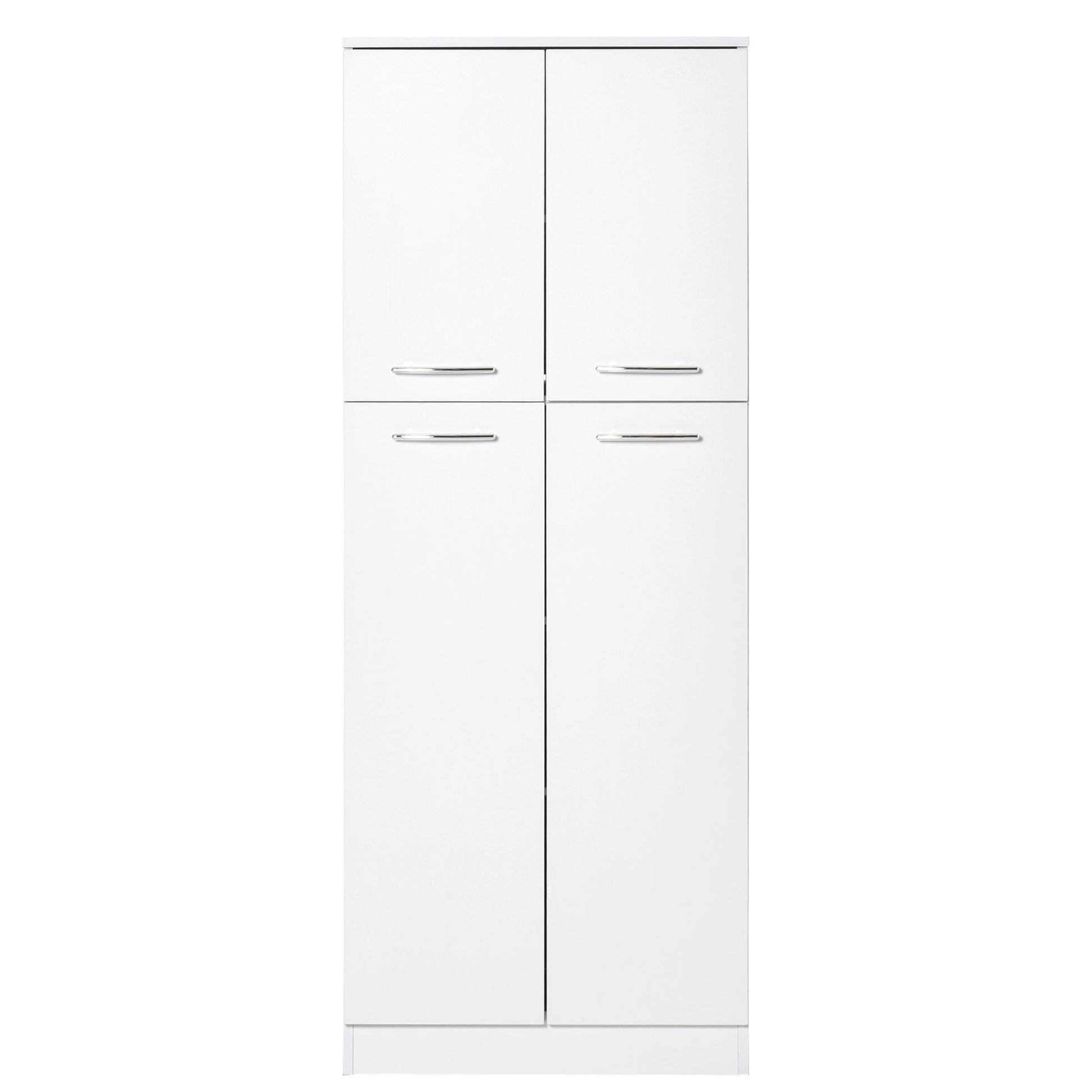 HOMCOM Pantry Cabinet White 61" Tall Freestanding