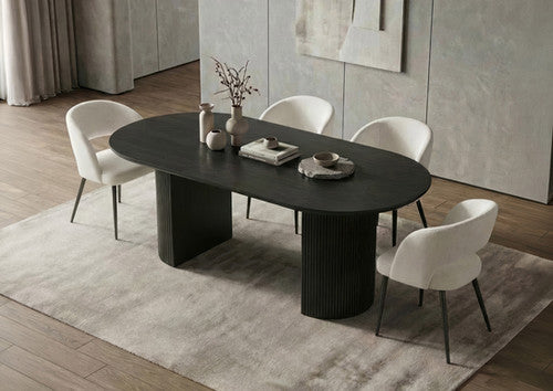 T-1643 Oval Dining Table & C-1644 Chair Set