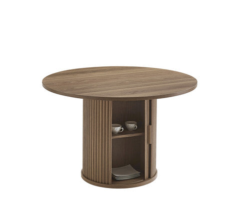 T-1408 C-1413 Dining Table and Velvet Chair Modern Compact Set