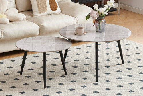 IF-2211 Coffee Table Set With Armani Grey Marble Top