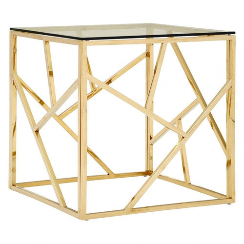 IF-2340/IF-2341 Coffee Table Set with Gold Frame