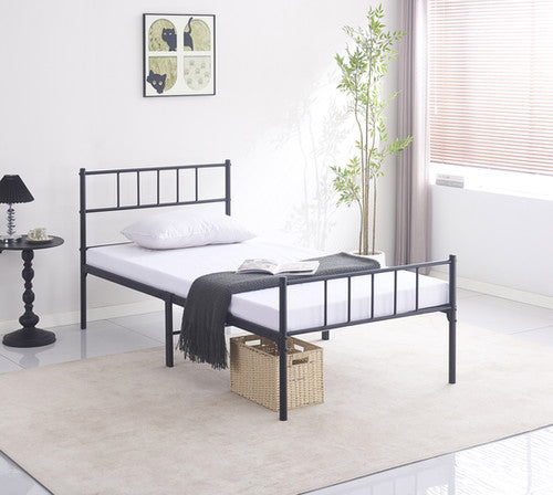 IF-158 Black Steel Bed Frame Single 39"