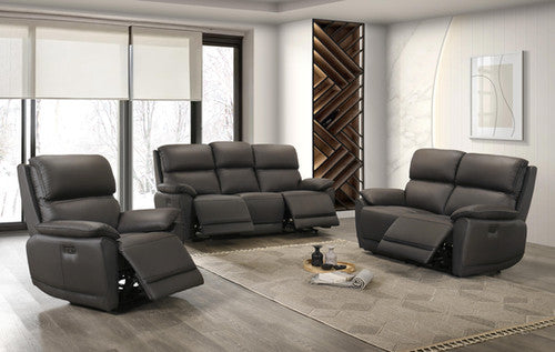IF-8170 Power Reclining 3-Piece Living Room Set Chocolate Leather