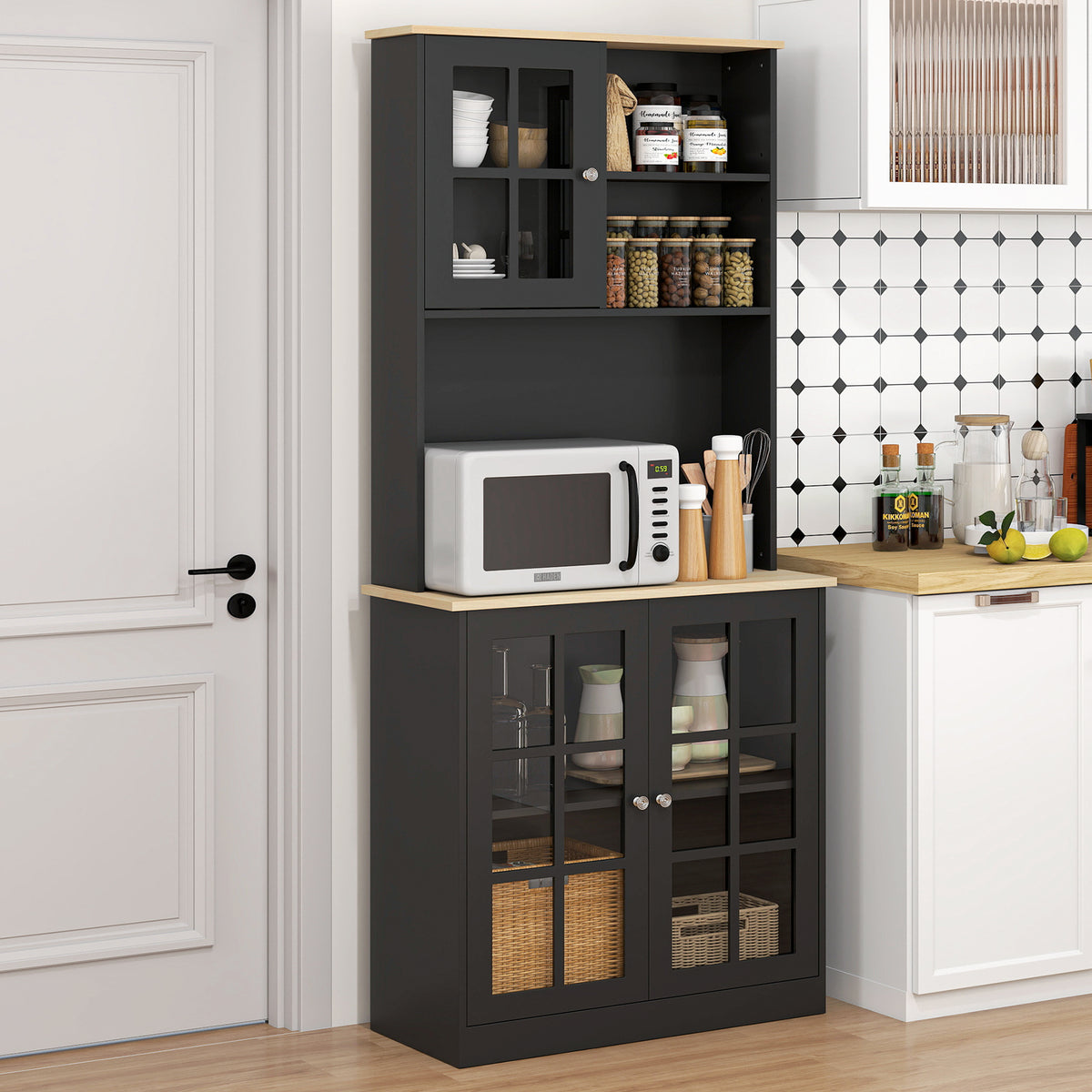 Kitchen Buffet with Hutch – 32"W x 72"H
