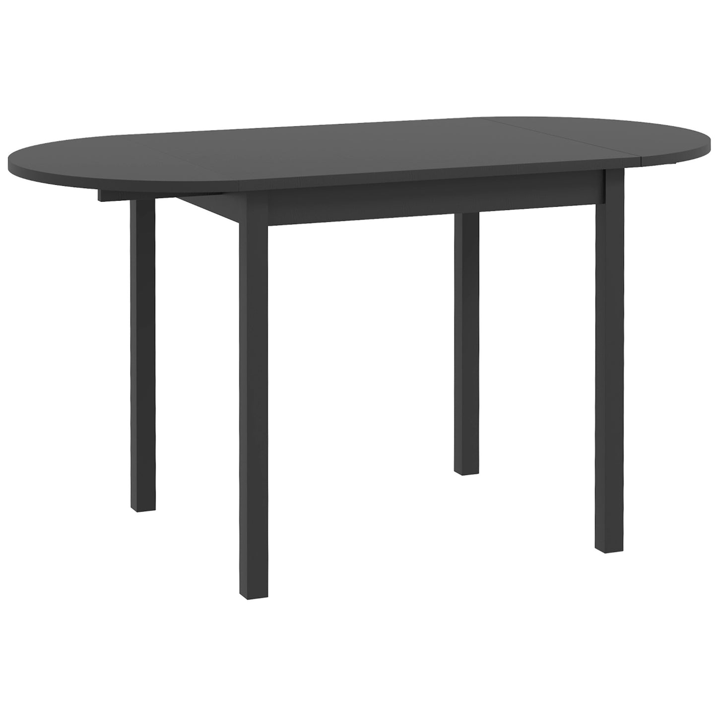 Solid Wood Drop Leaf Dining Table White