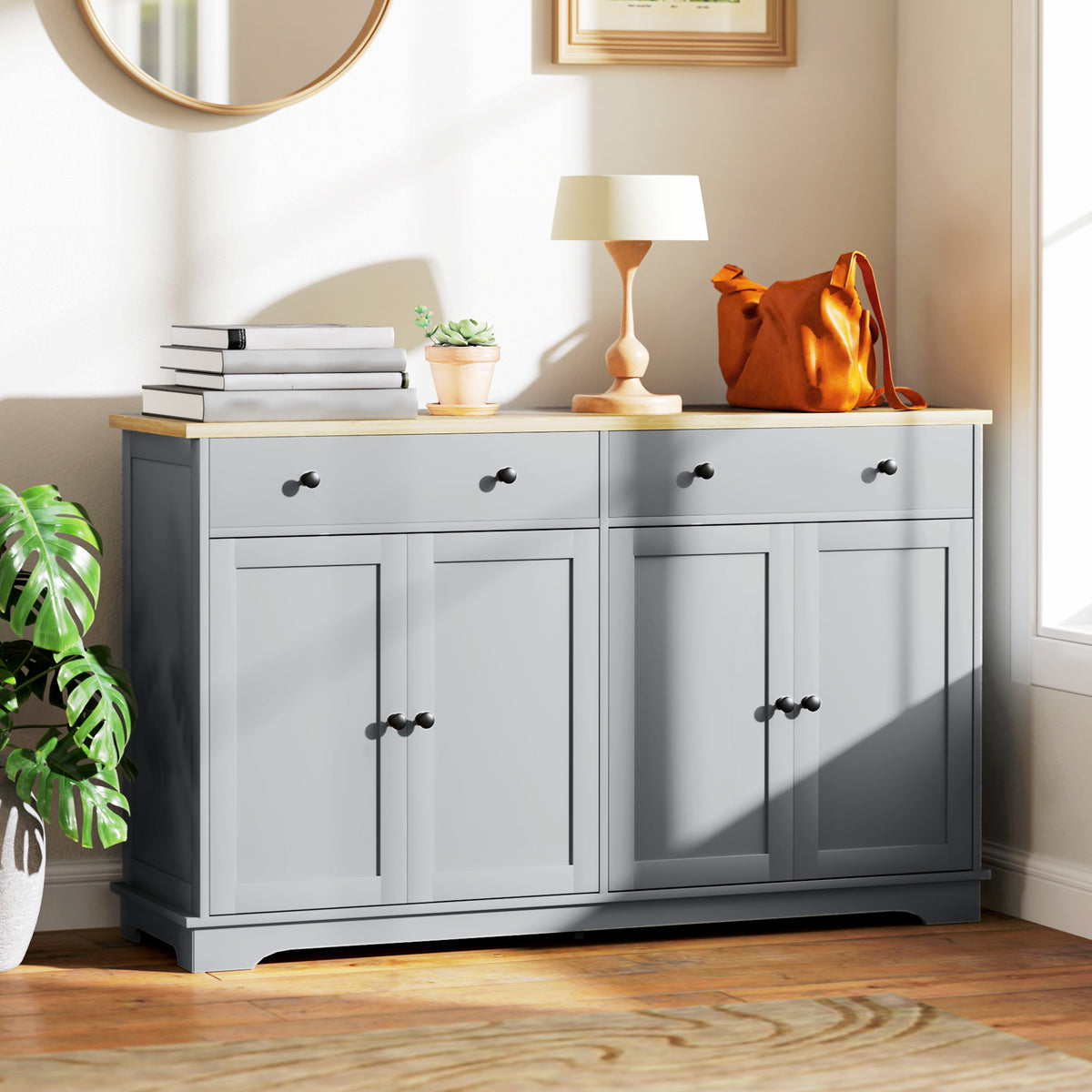 Buffet Cabinet with Storage Drawers – 55"W x 34"H