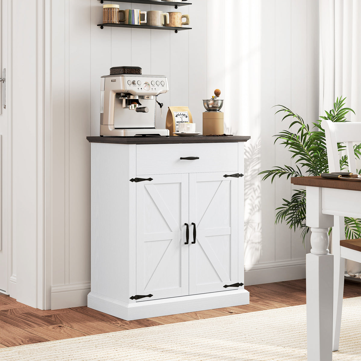 Farmhouse Sideboard with Thick Top – 30"W x 36"H