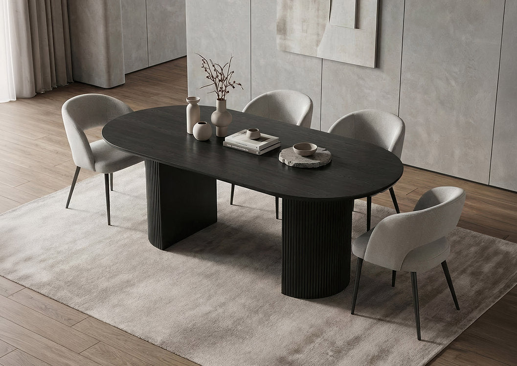 Oval Dining Table & Chair Set