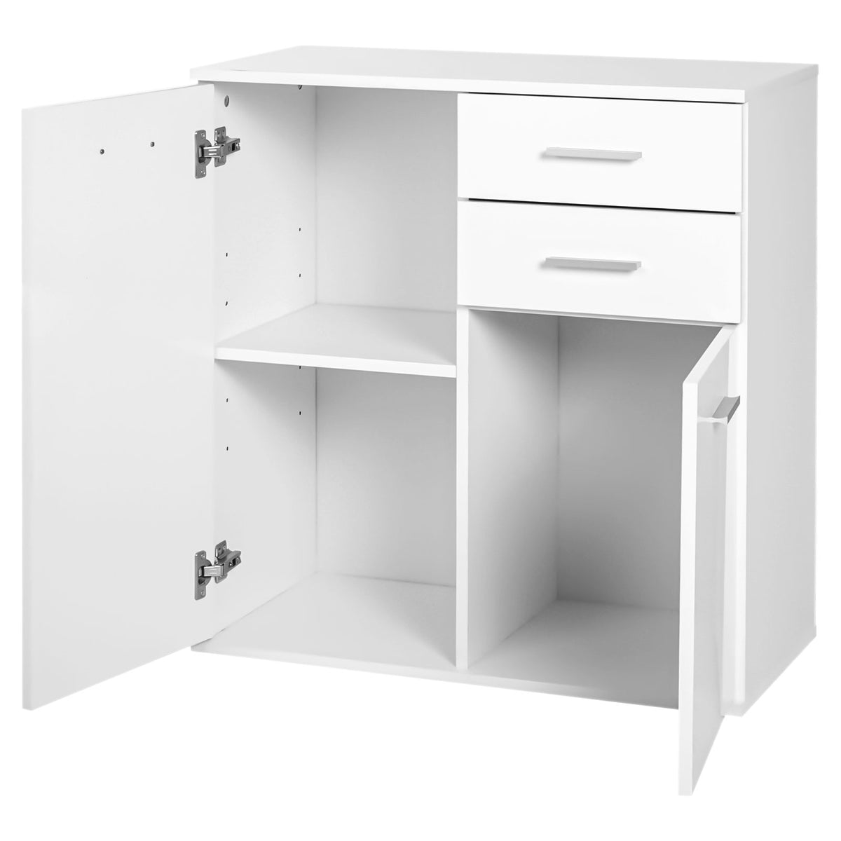 High Gloss Sideboard with 2 Drawers and 2 Doors – 28"W x 30"H