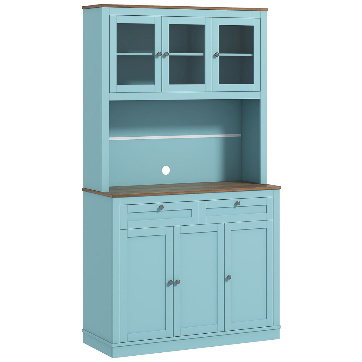 Pantry Cabinet with Microwave Space – 39"W x 71"H