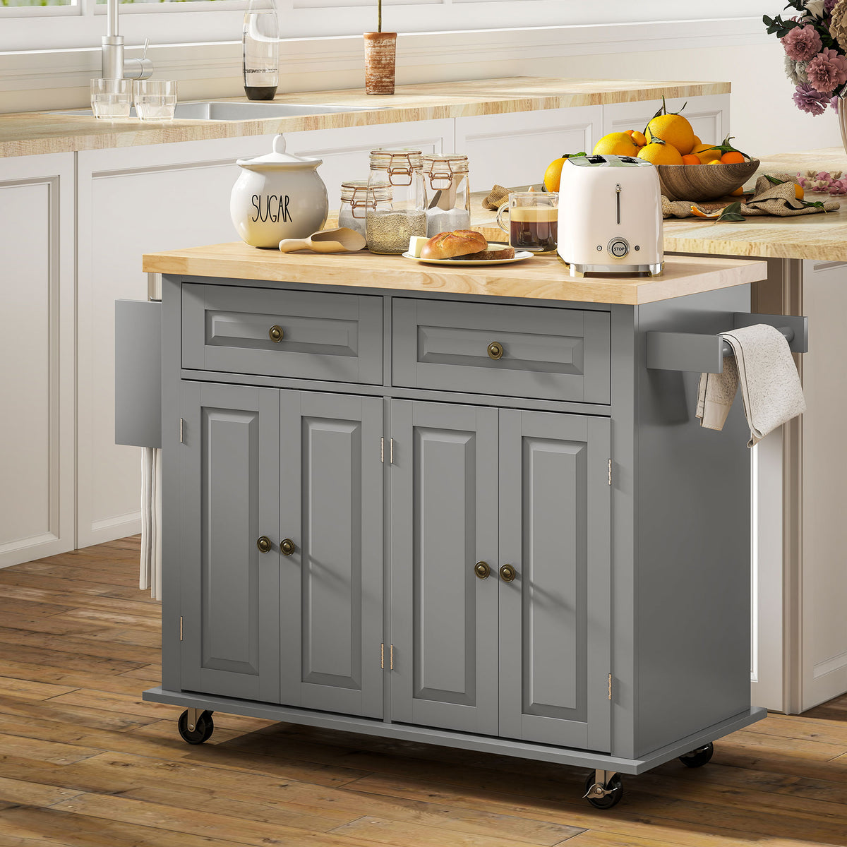 Kitchen Island with Storage – 44"W x 33"H
