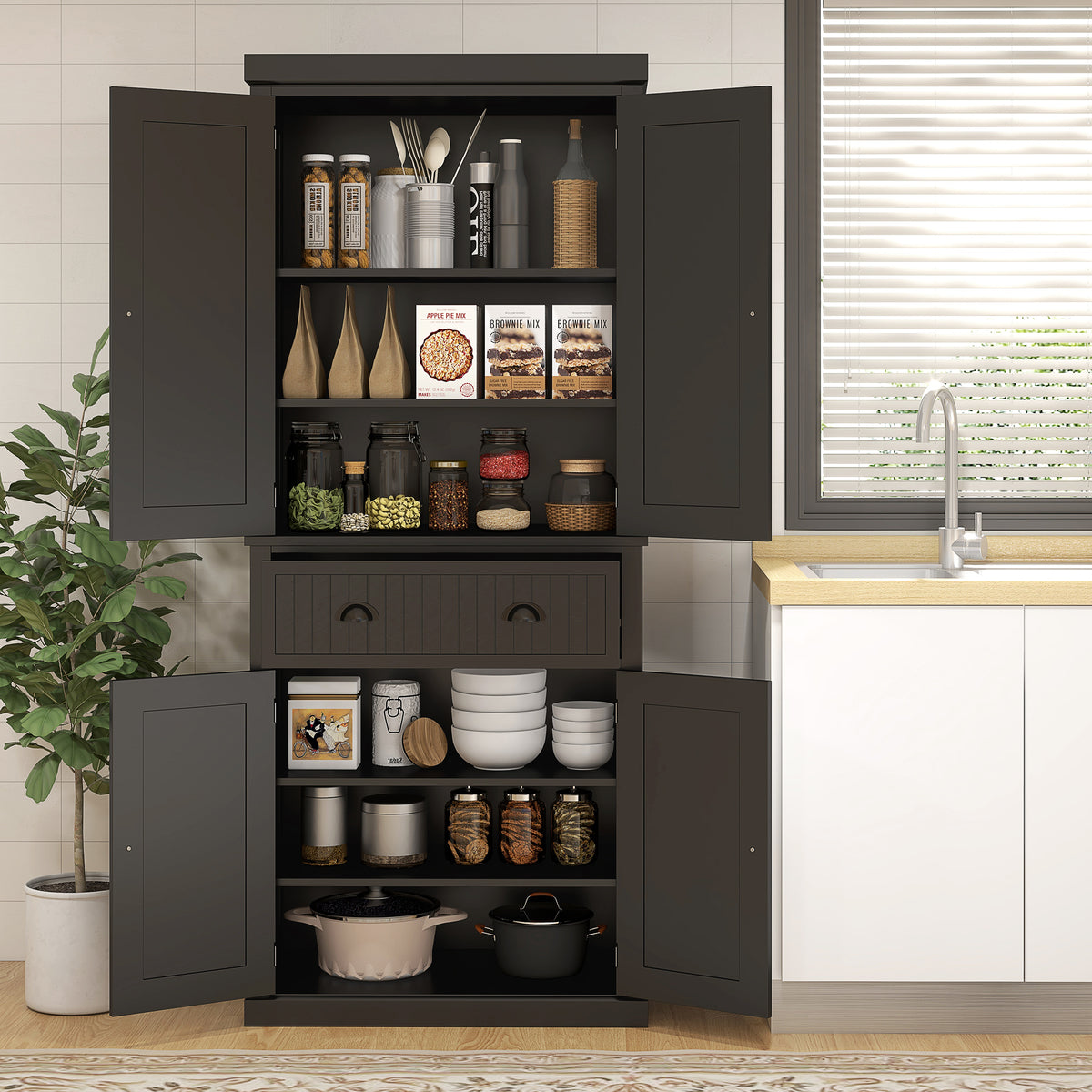 Kitchen Pantry with Drawer – 30"W x 73"H