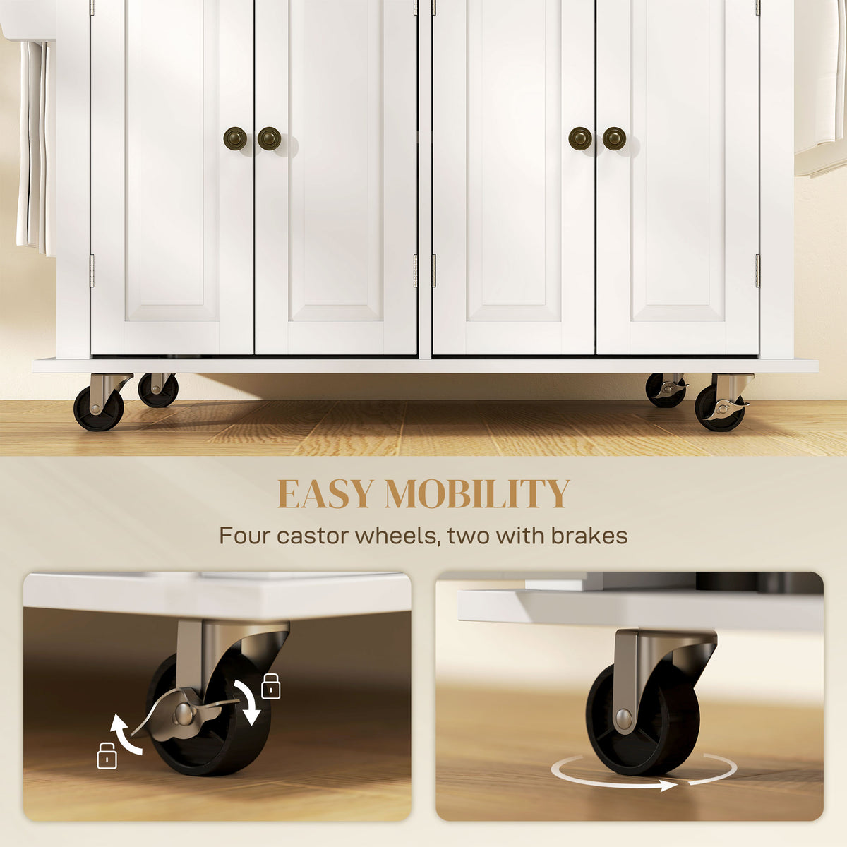 Kitchen Island with Storage – 44"W x 33"H
