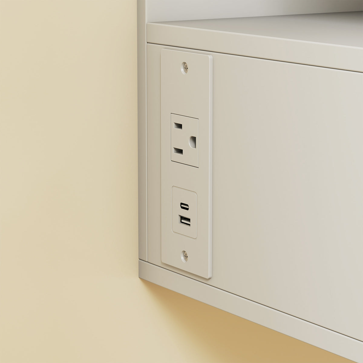 Floating Nightstands with Power Outlets, Set of 2 – 16"W x 12"H