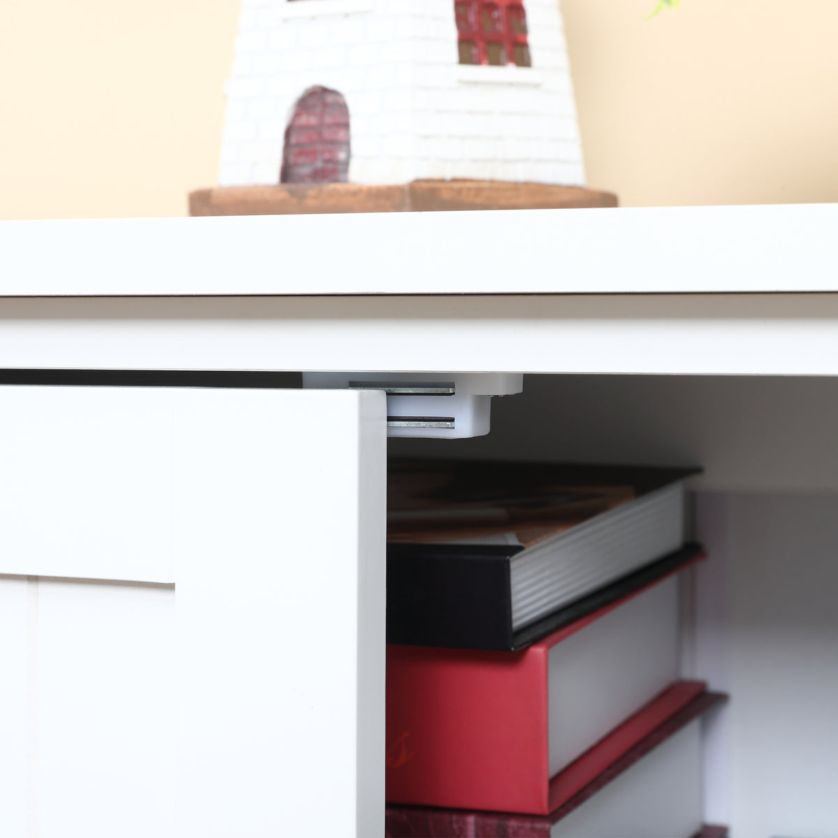 4-Door Pantry Storage Cabinet with Adjustable Shelves – 24"W x 49"H