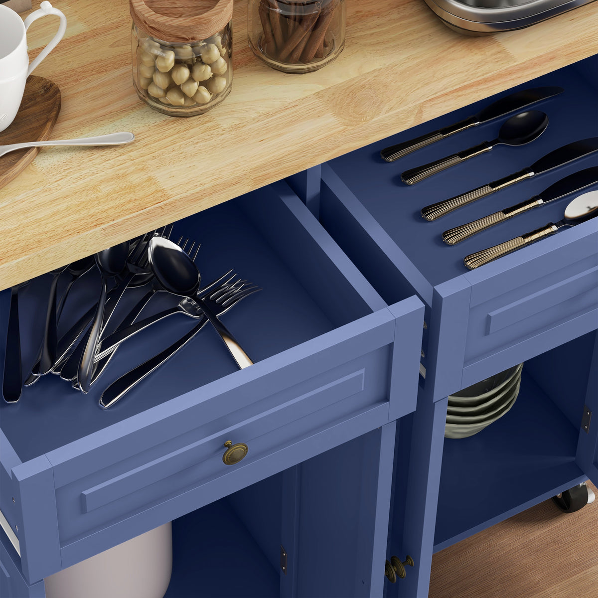 Kitchen Island with Storage – 44"W x 33"H