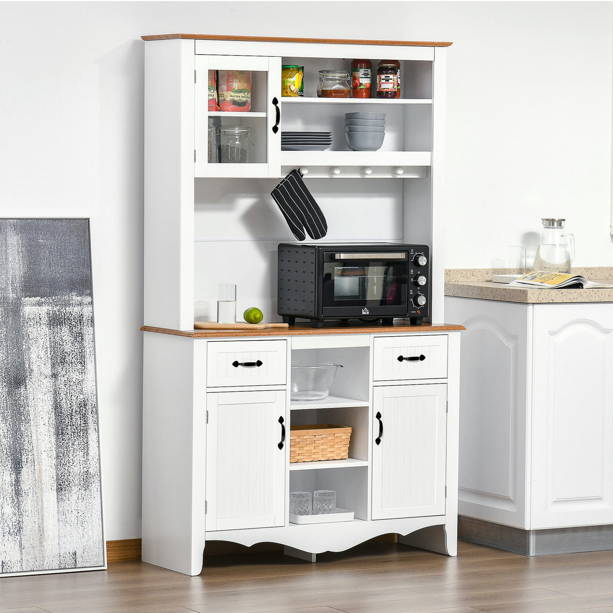 Kitchen Buffet with Hutch – 42"W x 71"H