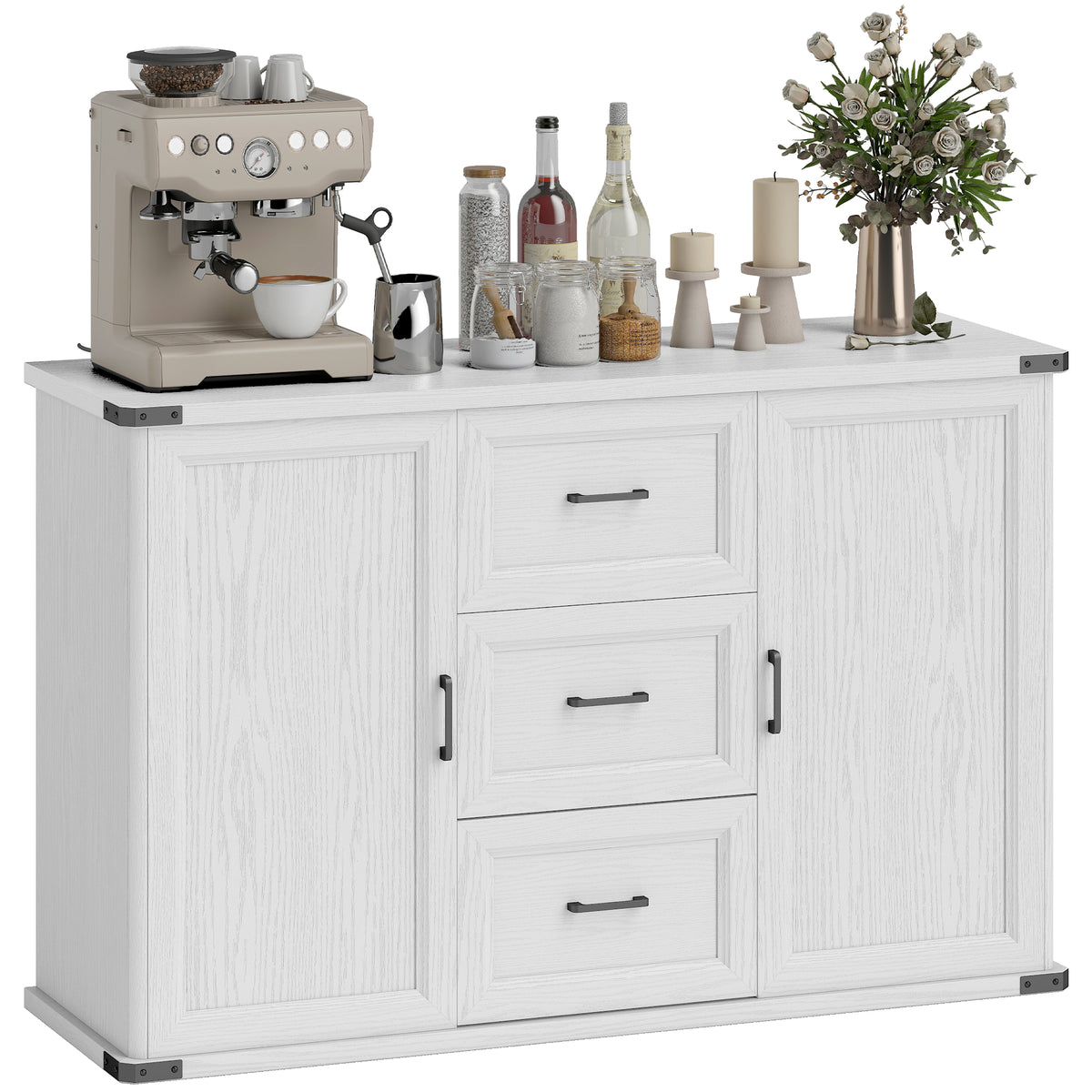 Sideboard with 3 Drawers and 2 Doors – 47"W x 30"H