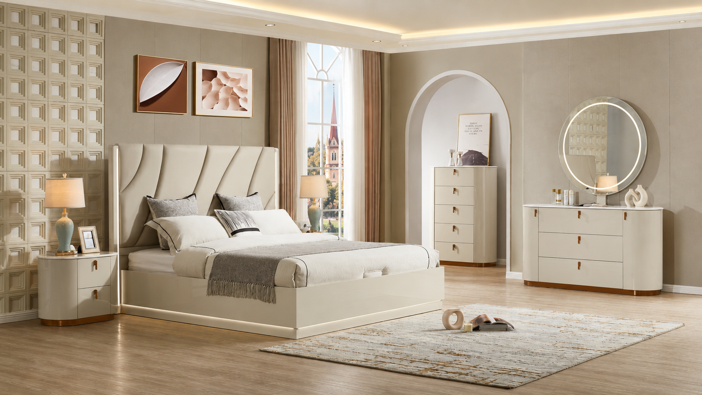 Joey Modern Lift-Top Bedroom Set