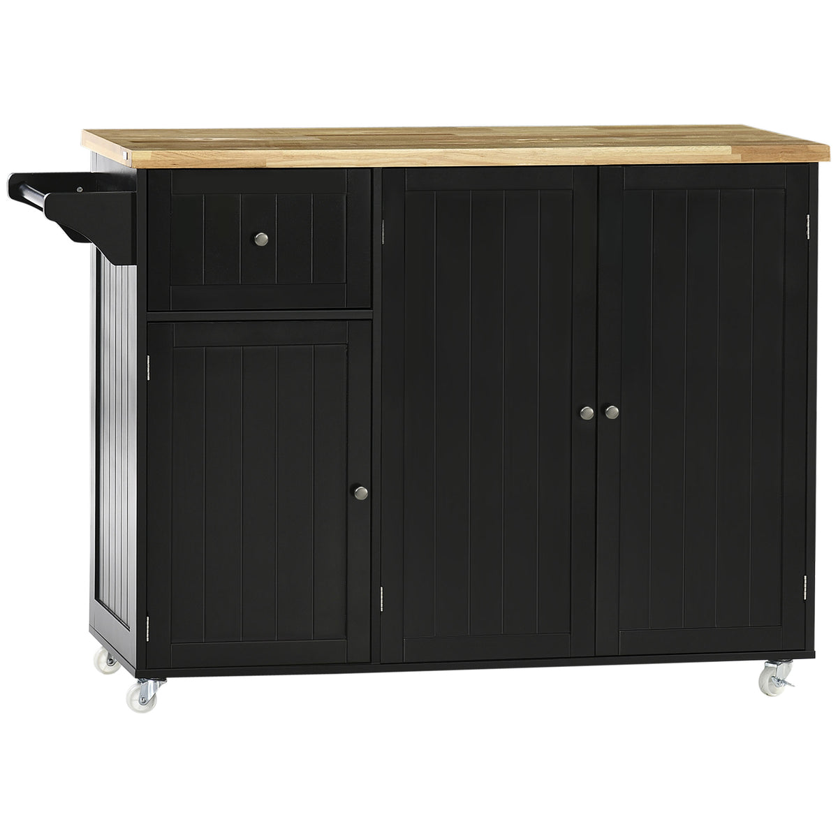 Rolling Kitchen Island with Storage – 53"W x 37"H