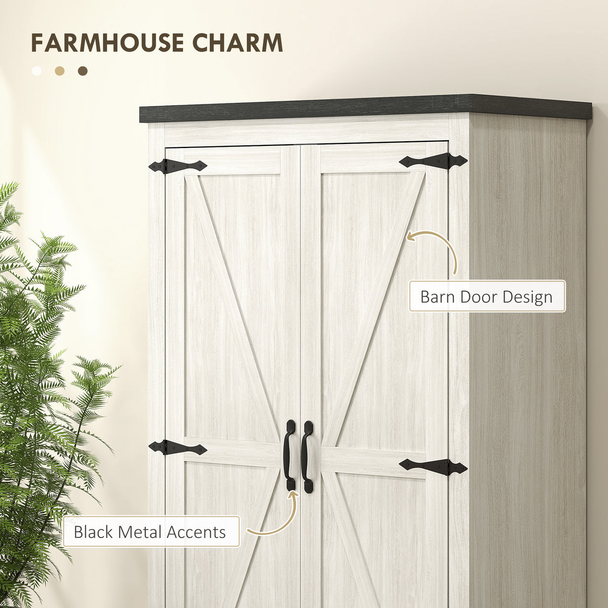 Freestanding Kitchen Pantry Cabinet with Drawers – 29"W x 64"H