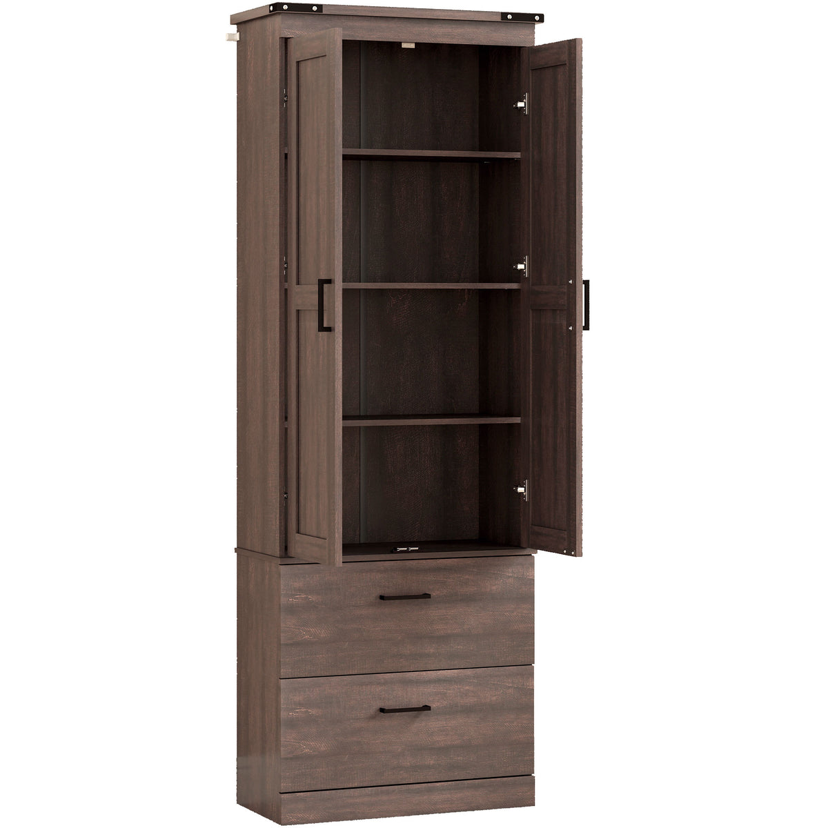 Kitchen Pantry Cabinet with Doors – 24"W x 67"H