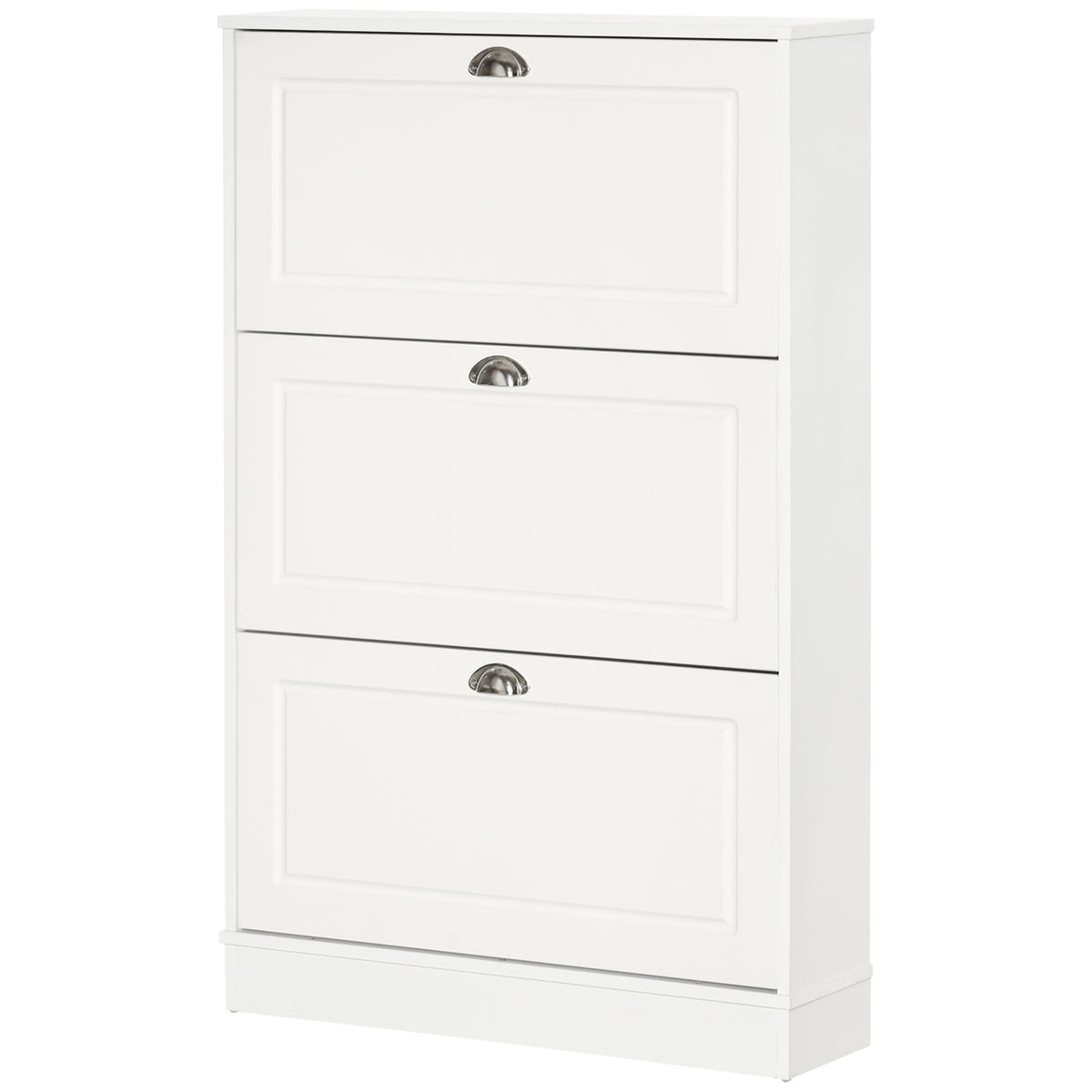 Shoe Cabinet with 3 Flip Drawers – 30"W x 46"H