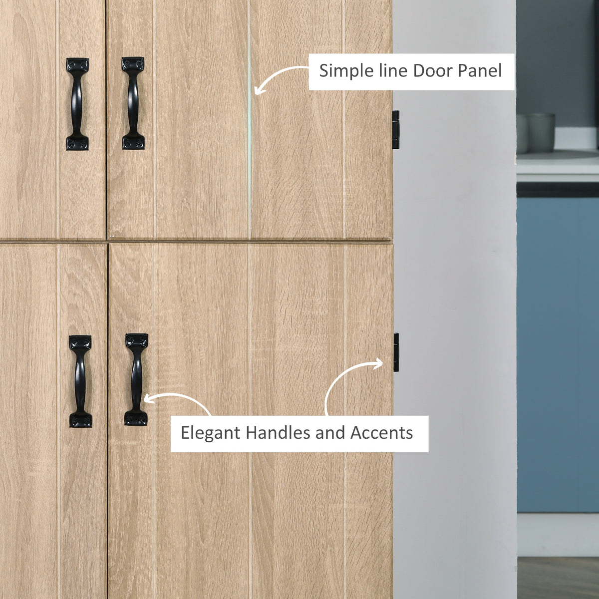 4-Door Storage Cabinet with Adjustable Shelves – 30"W x 70"H