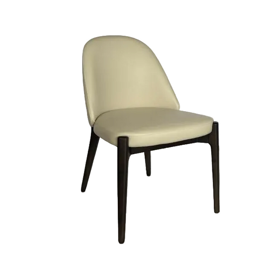 Upholstered Dining Chair, Walnut Legs