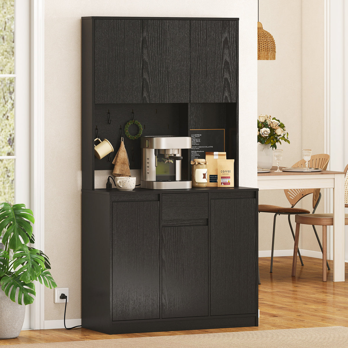 Pantry Cabinet with Charging Station – 38"W x 71"H