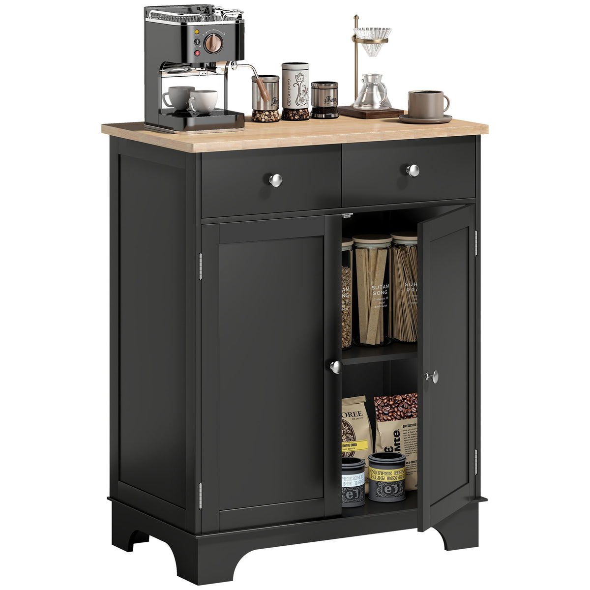 Sideboard Buffet Cabinet with Storage – 27"W x 34"H