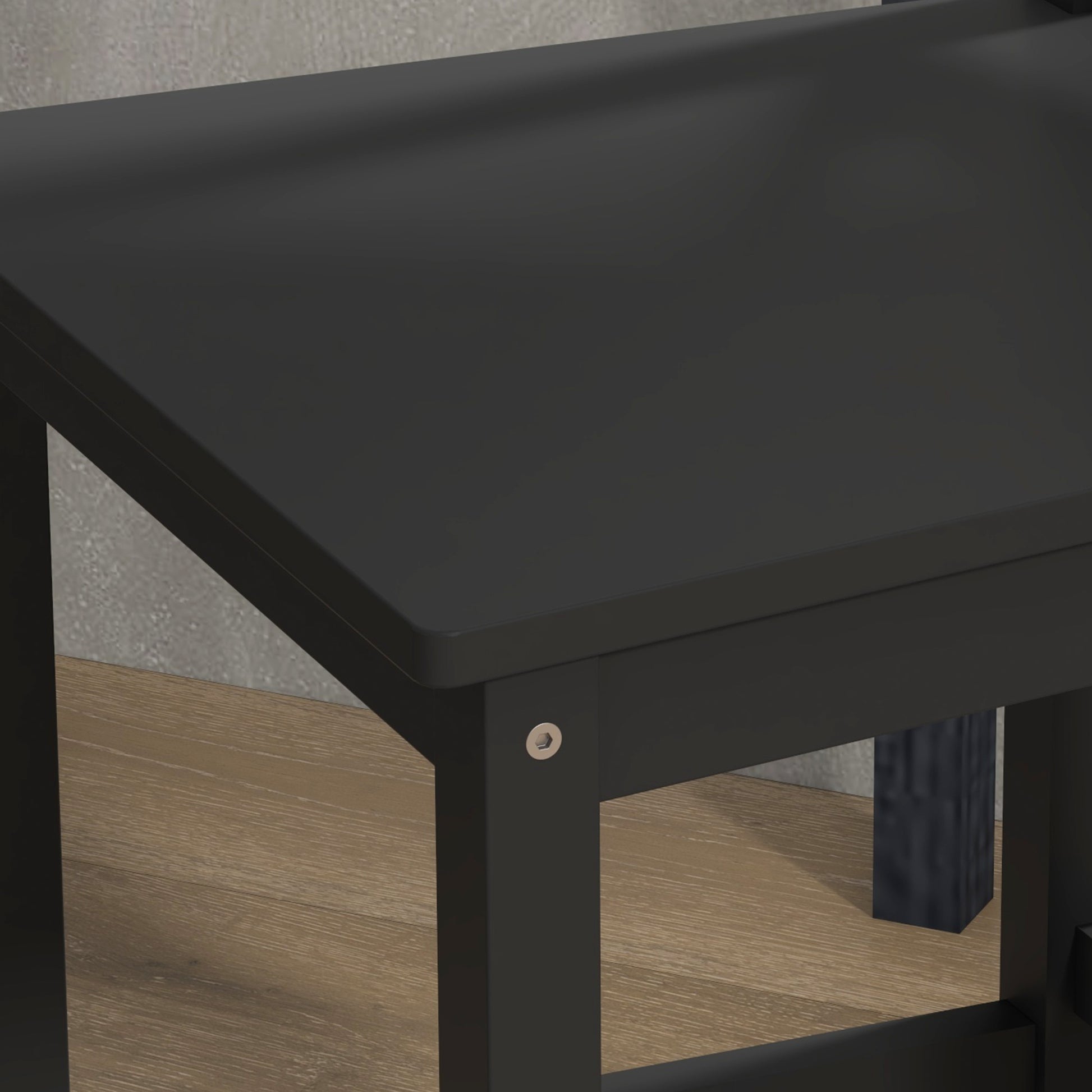 HOMCOM Farmhouse Counter Height Bar Stools Set, Solid Wood Backs, 2-Pack