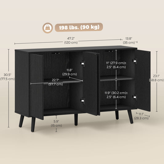 Buffet Cabinet with Storage – 47"W x 31"H