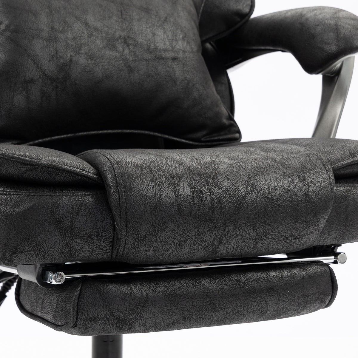 Executive Office Chair, Leathaire Big and Tall Office Chair 400 lbs with Wide Seat, Black