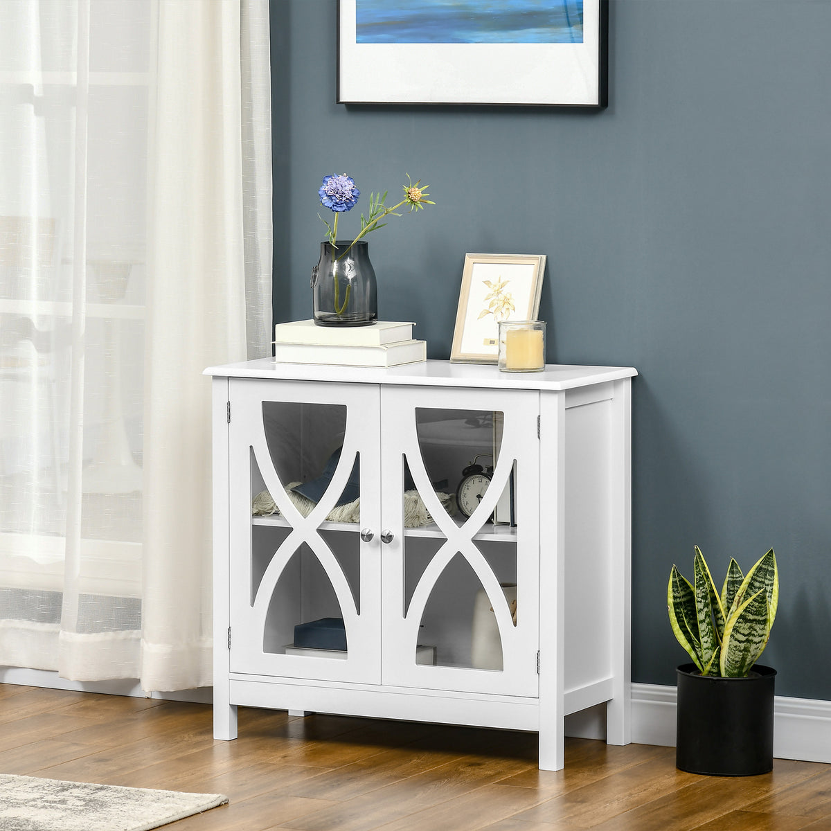 Kitchen Sideboard with Adjustable Storage Shelf – 32"W x 30"H